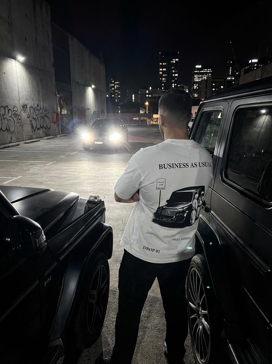 BUST “Business As Usual” T-Shirt — Drop 01